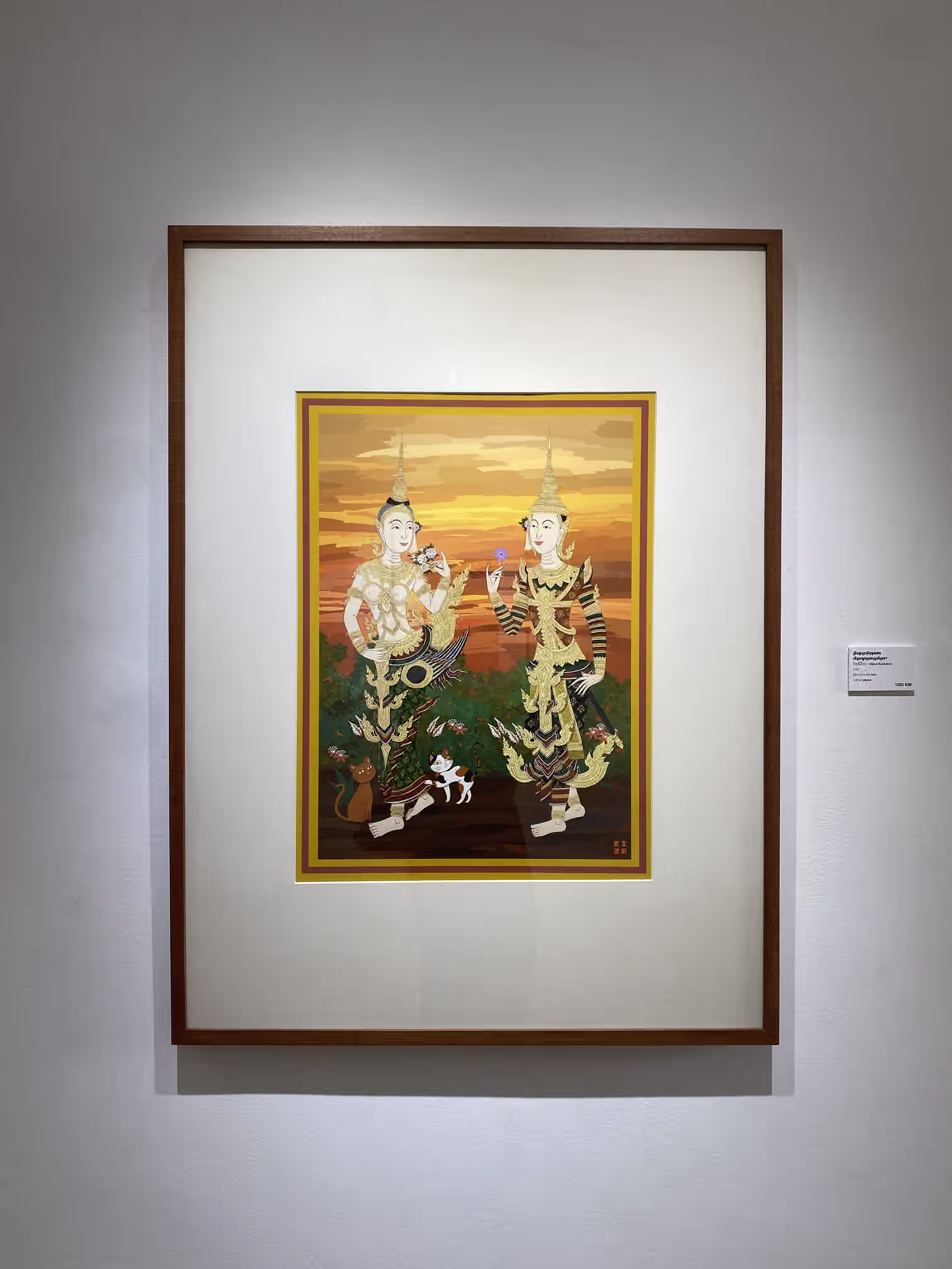 Original illustration of a Buddhist tale